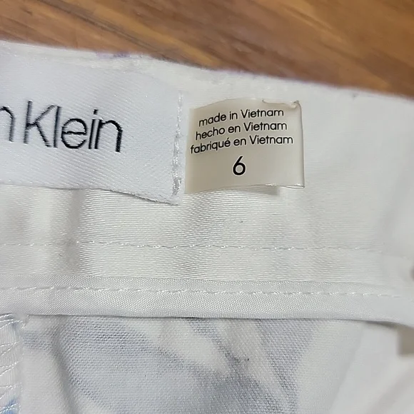 Calvin klein long pants 🌼🪻💐 floral color size 6 99 cotton 2% spandex - Picture 6 of 16